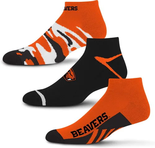 Vista 62 de For Bare Feet Paquete de 3 calcetines tobilleros unisex para adultos de la NCAA Camo Boom
