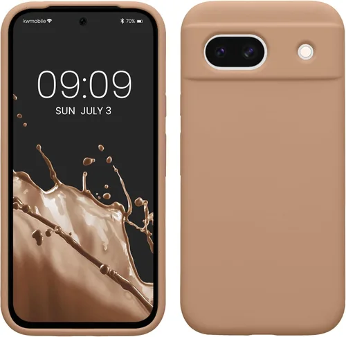 Vista 347 de kwmobile Funda Compatible con Google Pixel 6 Pro - Funda de Teléfono de Silicona TPU con Acabado Suave - Azul Caribe