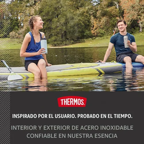 Vista 7 de THERMOS ICON SERIES, botella de agua de acero inoxidable con tapa de pajilla, 32 onzas, Glacier