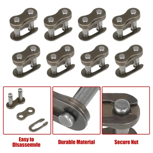 Vista 9 de GREHUA Tensor de cadena de rodillos #25 132 Tensor de cadena de eslabones redondeados con resorte maestro para Razor MX500 MX650 SX500 SX650 SX350
