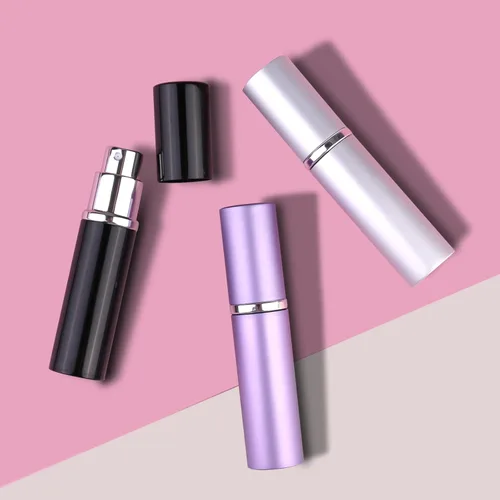 Vista 5 de Botella de perfume de viaje recargable, mini pulverizador atomizador para hombres de colonia, botella de repuesto de perfume de tamaño de viaje