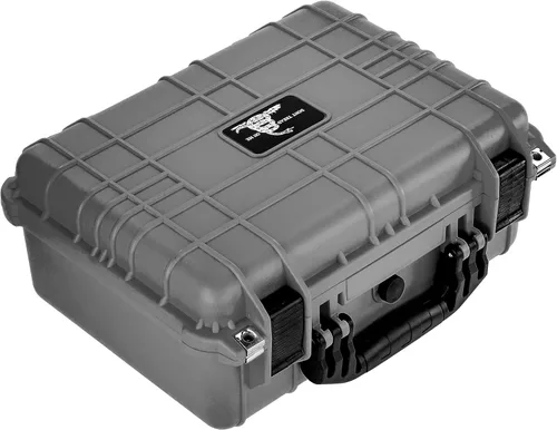 Vista 2 de Eylar Don't Tread On Me 16 Inch Estuche rígido estándar impermeable con espuma - externo: 16" x 13" x 6.87" interno: 14.62" x 10.18" x 6 (gris)