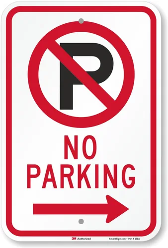 Vista 9 de SmartSign Letrero de metal de 18 x 12 pulgadas con flecha izquierda, compuesto de aluminio duradero de 120 mil (ACM), material reflectante de grado