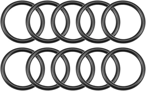 Vista 7 de uxcell Juntas tóricas de goma de nitrilo de 0.433 in de diámetro exterior de 0.236 in de diámetro interior, 0.098 in de ancho, junta métrica