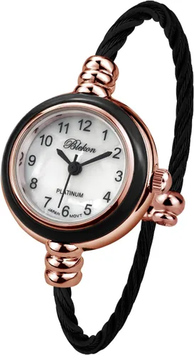 Vista 17 de Blekon Collections Reloj de Pulsera Tipo Brazalete para Mujer - Pantalla Analógica Redonda Números Árabes Caja de 23mm Reloj con Brazalete