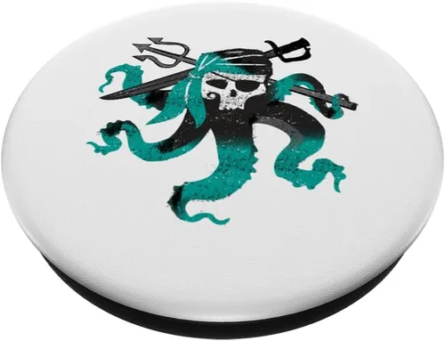 Vista 2 de Disney Descendants 2 Uma Pirate Octopus - PopSockets agarre y soporte para teléfonos y tabletas, Negro
