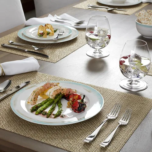 Vista 14 de Oneida - Juego de cubiertos de plata para 12, juego de 75 piezas de cubiertos finos Moda con utensilios de servicio, servicio para 12, acero