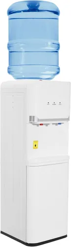 Vista 9 de Top Loading Water Cooler Dispenser for 5 Gal Bottles, Black Floor Standing Water Cooler w/ 3 Temperature Settings & Child Safety Lock - Hot, Cold