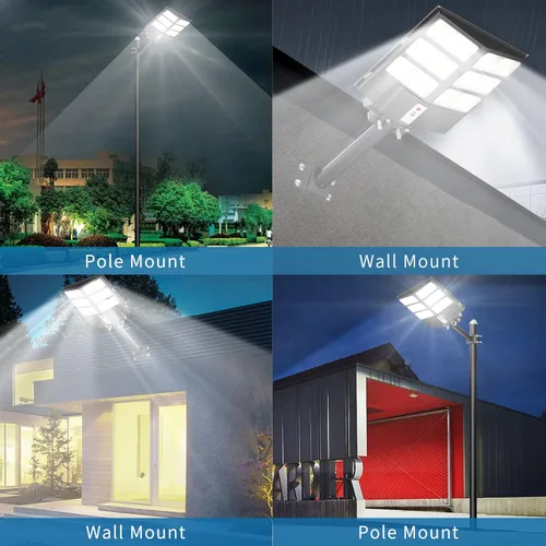 Vista 8 de 800W Solar Street Light, 80000LM Dusk to Dawn Solar Parking Lot Lights IP67 Waterproof, 6500K Led Solar Security Light Outdoor with Motion Sensor