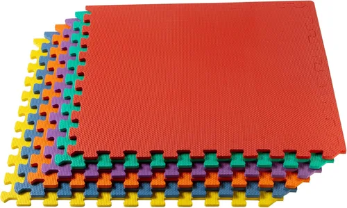 Vista 15 de We Sell Mats - Baldosas multiusos de espuma EVA con un grosor de 0.5 pulgadas, alfombrillas entrelazadas para gimnasios de interior y para el hogar