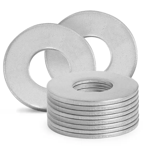 Vista 23 de Arandelas planas de acero inoxidable M2 - Diámetro exterior de 5mm, arandelas de acero inoxidable 304 (18-8) arandelas metálicas para tornillos