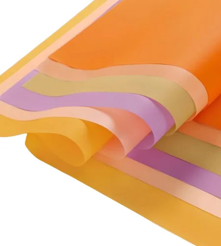 Vista 4 de 20 piezas de papel de regalo de flores de doble cara, papel de regalo impermeable para ramo de San Valentín, 23 x 23 pulgadas, utilizado