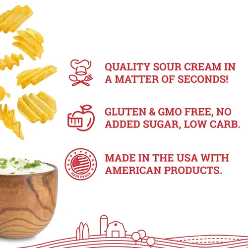 Vista 3 de Hoosier Hill Farm Crema agria en polvo, 1 Lb. Jar