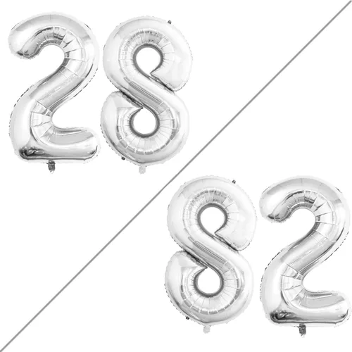 Vista 383 de GOER Globos con el número 80 para decoraciones de fiesta de cumpleaños número 80, globos de helio de aluminio jumbo de 42 pulgadas para 80 Oro rosa