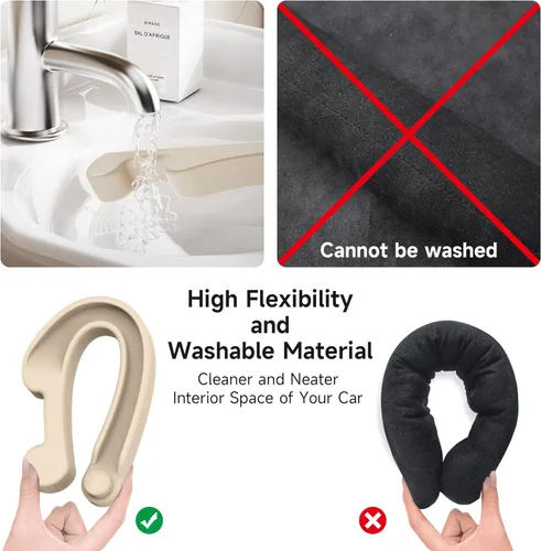 Vista 8 de Givifive Juego de 2 Rellenos de Espacios para Asientos de Automóvil, Espuma Suave Multifuncional Relleno de Espacios Laterales del Asiento