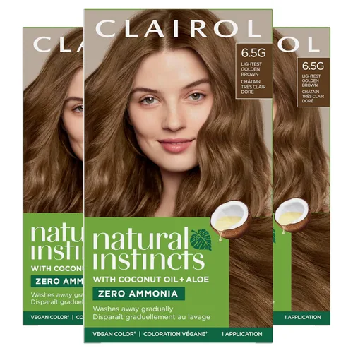 Vista 37 de Clairol Natural Instincts - Tinte semipermanente para el cabello, color castaño oscuro, paquete de 1 unidad