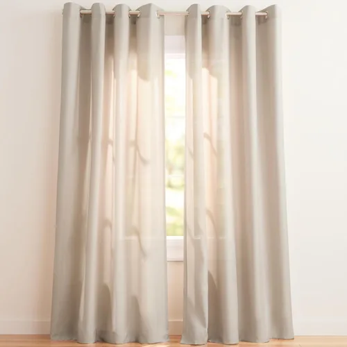 Vista 12 de Exclusive Home Loha - Par de paneles de cortinas de lino con ojales, 54 x 63 pulgadas, color beige