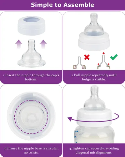 Vista 8 de Tetinas de silicona para biberones anticólicos Philips Avent, tamaño 1 pezón, 3.3 ft+, flujo lento, 4