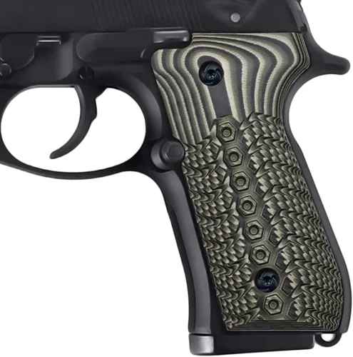 Vista 10 de Guuun Beretta 92fs Grips G10 textura mecánica estándar tamaño completo M9 92A1 96A1 92 INOX Grip