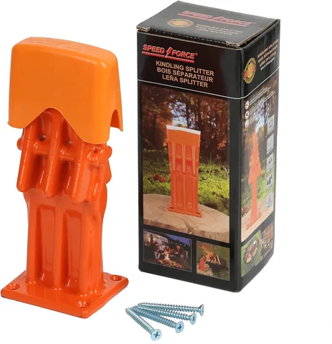 Vista 2 de SPEED FORCE Divisor de leña para leña y madera – ¡Sin hacha! Punta de cuña divide leña