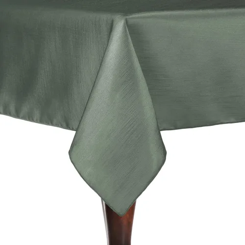 Vista 22 de Ultimate Textile - Paquete de 2 manteles rectangulares reversibles de satén Shantung - Majestic - Mantel rectangular de 60 x 120 pulgadas