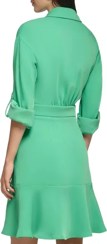 Vista 3 de Karl Lagerfeld Paris Womens Everyday Casual Shirt Dress Dress