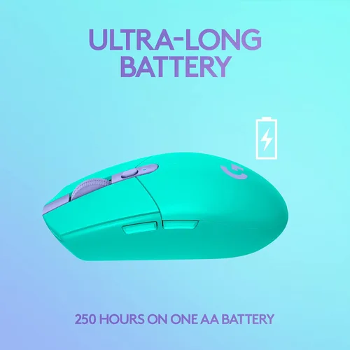 Vista 4 de Logitech G Mouse inalámbrico para juegos 305 LIGHTSPEED sensor Hero 12K 12000 DPI ligero 6 botones programables duración de la batería de 250 horas