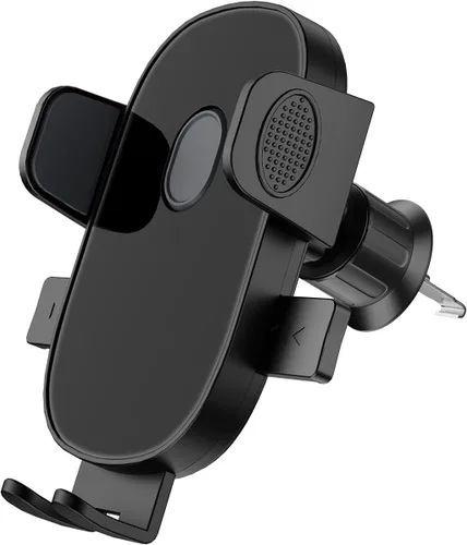 Vista 8 de El soporte para teléfono con ventilación de aire para automóvil puede girar 360° con clip de gancho de metal ajustable, soporte universal resistente