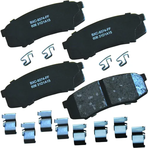 Vista 152 de Pastillas de freno traseras cerámicas Bendix Premium SBC1337 para Cadillac CTS 2014-2008, SRX 2016-2010, Chevrolet Camaro 2015-2010, Saab 9-4X 2011