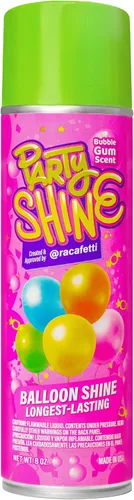 Vista 9 de Party Shine - Aerosol de silicona para globos de látex, aroma dulce de chicle, impermeable, fórmula antideslizante, brillo de globo, perfecto