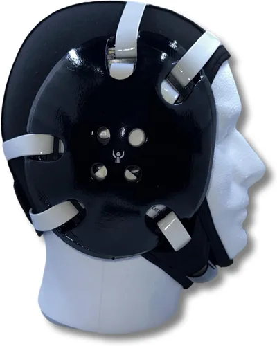 Vista 4 de Great Call Athletics Cubierta de pelo de lucha libre premium Red de pelo negro elástica de 4 vías para adultos y jóvenes Cumple con la NFHS