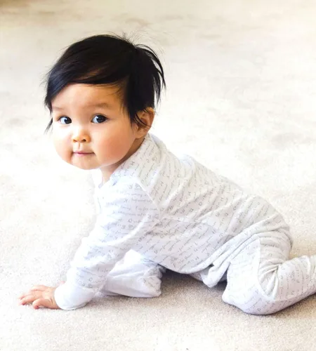 Vista 4 de Burts Bees Baby baby-girls Sleeper Pajamas Zip Front Non-slip Footed Sleeper Pjs 100 Organic Cotton