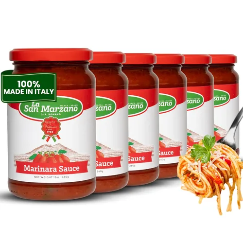 Vista 20 de La San Marzano Salsa Arrabiata, 13 oz, Salsa para Pasta Hecha en Italia, Tomate Multiusos de Primera Calidad, Todo Natural, Dieta Mediterránea, Sin