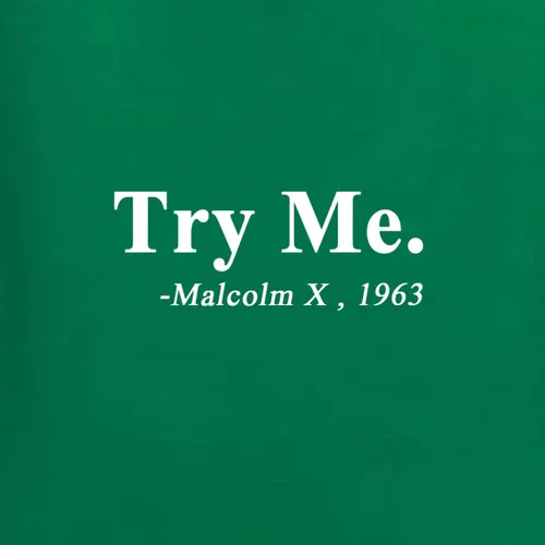 Vista 2 de Wild Bobby Black Expression Try Me. Malcolm X 1963 Black Pride - Sudadera unisex con cuello redondo