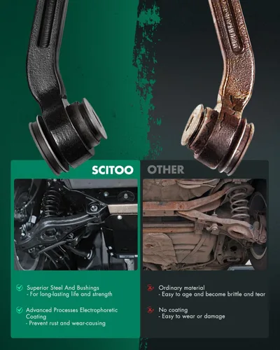 Vista 5 de SCITOO Kit de suspensión de 12 piezas para Dodge Ram 1500 2500 4WD