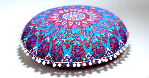 Vista 21 de CRAFT KALA Funda de almohada redonda con diseño de mandala estilo bohemio, meditación, india, para sala de estar, sala de yoga, decoración