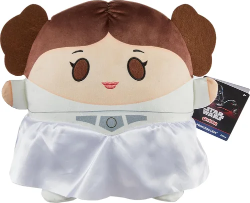 Vista 8 de Mattel Star Wars Cuutopia - Figura de peluche, muñeca de almohada redonda suave Chewbacca de 10 pulgadas, juguete coleccionable inspirado