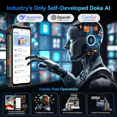 Vista 8 de Blackview XPLORE 2 Gemini AI 5G - Teléfono resistente con proyector, Dimensity 8300 Android 15 6.73" 3.2K AMOLED 20000mAh/120W 36GB+256GB T-Mobile