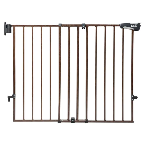 Vista 11 de Babelio Puerta de seguridad para bebés para escaleras, cocina y puertas, sin barra inferior, fácil instalación, operación con una sola mano, cierre