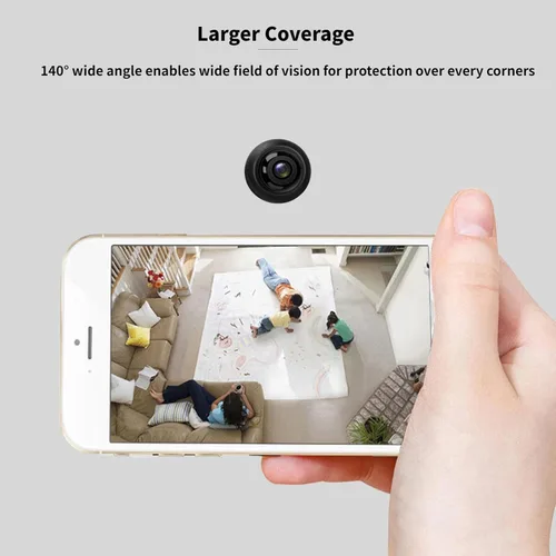 Vista 2 de Yoidesu Cámara oculta, cámara de seguridad inteligente para seguridad del hogar, detección de movimiento, 1920x1080P 140 grados gran angular, 4K HD