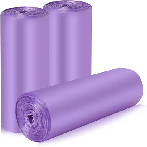 Vista 8 de 4 galones/60 bolsas de basura pequeñas, bolsas de basura fuertes, color negro