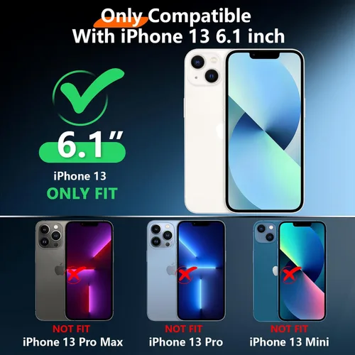 Vista 2 de Red2Fire 2024 Nuevo para iPhone 13 Funda impermeable, [protector de pantalla incorporado y protector de cámara] [cuerpo completo a prueba de golpes]