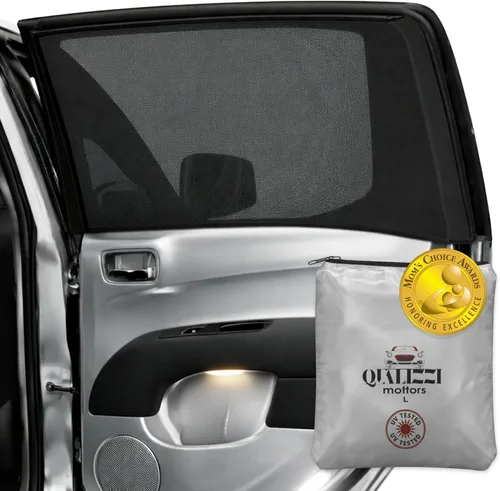 Vista 11 de Qualizzi® - Parasol para ventanas de utilitarios, tamaño XL, 14 tamaños, malla elástica y respirable para acampar, privacidad, insectos, protección