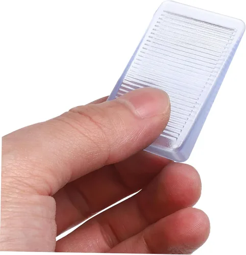 Vista 8 de STOBOK Cuñas de plástico para mesa, cuña de inodoro transparente, niveladoras de muebles, bloques ajustables, para bañera de hidromasaje
