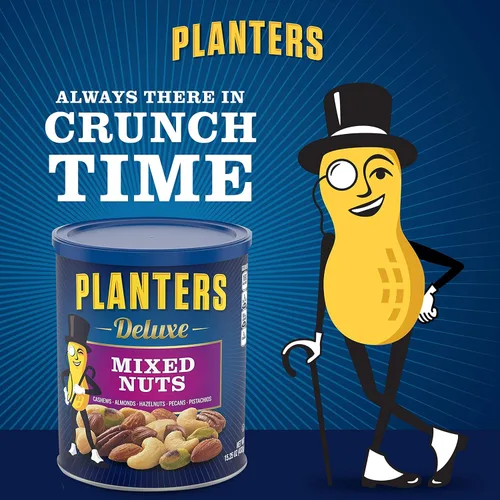 Vista 6 de PLANTERS Nueces mixtas saladas y nueces mixtas saladas de lujo PLANTERS Snacks para fiestas, proteínas a base de plantas