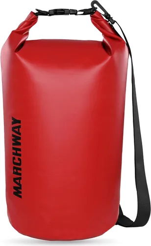 Vista 21 de MARCHWAY - Bolso seco flotante e impermeable 1.32/2.64/5.28/7.93/10.57 galones, parte superior enrollable, mantiene secos equipos de kayak rafting