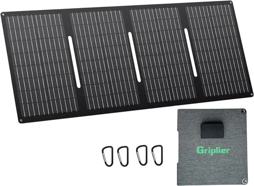 Paneles solares portátiles de 30 W, ETFE Panel solar plegable con puertos USB-C/USB-A/CC para senderismo, camping, mochileros, cargador solar