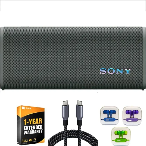 Vista 25 de Sony (SRS-ULT10B) Altavoz Bluetooth Portátil Extra BASS (2024), Bundle Negro con Mochila Sling Deco Essentials, Candado Combinado Anti-Robo