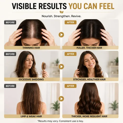 Vista 4 de Root Revive Cápsulas para mujeres negras, nutre el cabello adelgazante y aumenta el grosor del cabello, con extracto de semilla negra, biotina, 17