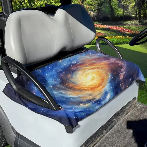 Vista 37 de Fundas de asiento de carrito de golf, lavables para carrito de golf, manta de toalla para carrito de golf, club, coche, fácil de instalar, funda